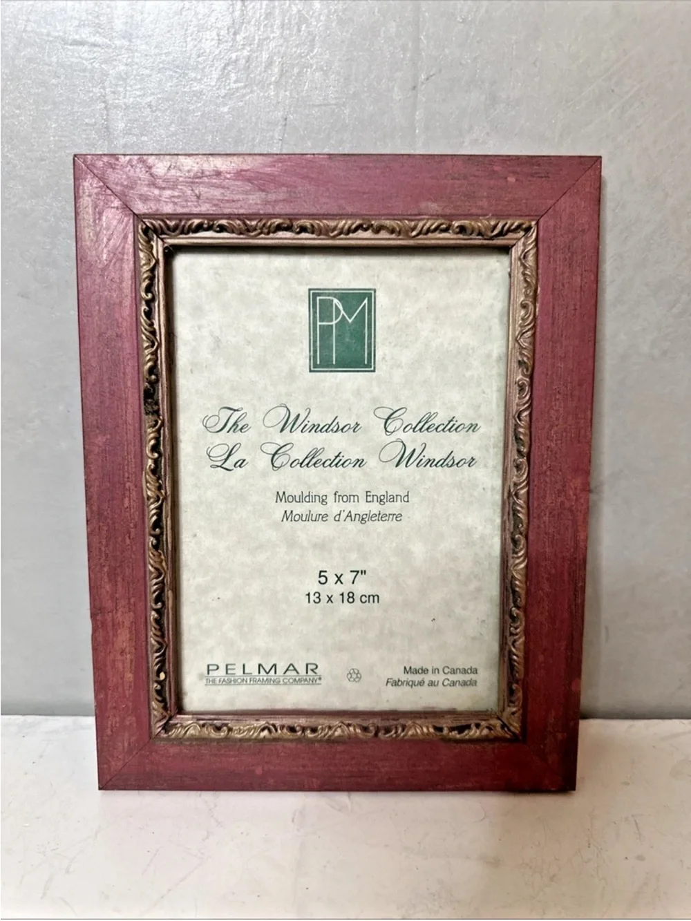 lot of 2 Pelmar ENG Wood Moulding Canada, Serenade FITS 5X7 ORNATE PICTURE FRAME
